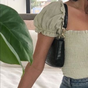 Vegan faux leather shoulder purse new